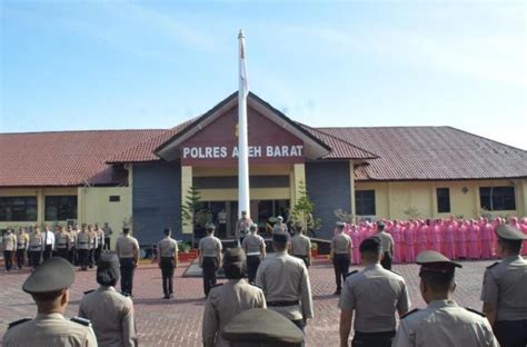 52 Personel Polres Aceh Barat Naik Pangkat Setingkat Lebih Tinggi