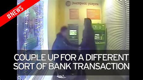 Couple S Steamy Sex Session Caught On Camera As They Get Passionate In ATM Foyer Mirror Online