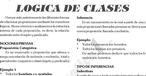 Logica De Clases Ejercicios Resueltos Pdf