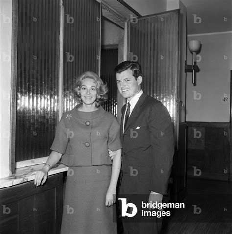 Image Of Ted Kennedy With His Wife Joan Bennett In A Hotel