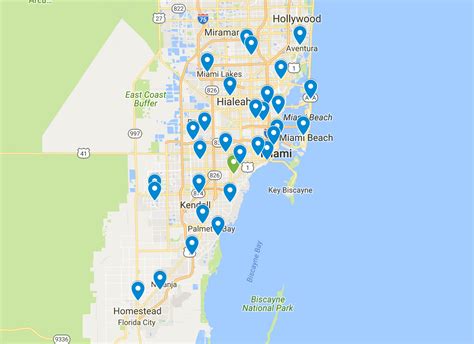 Miami Dade County Map With Cities Maping Resources