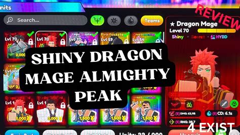 Shiny Almighty Dragon Mage Sss Best Unit In The Game Currently Youtube