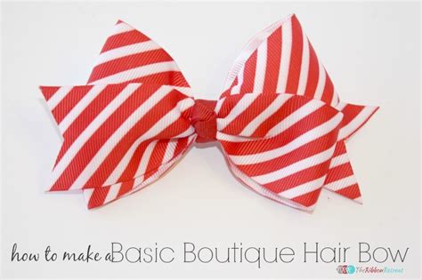 How To Make A Basic Boutique Hair Bow The Ribbon Retreat Blog