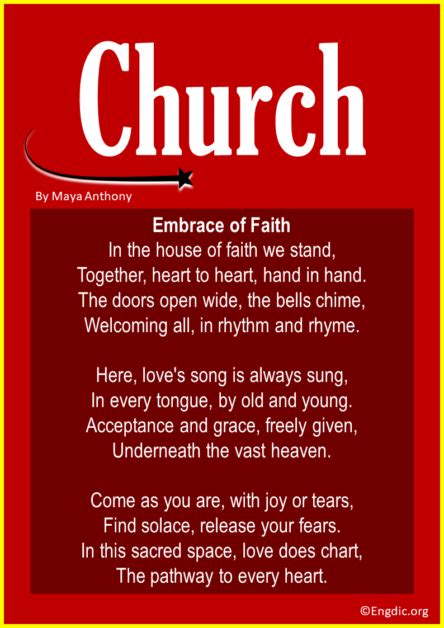 10 Best Church Welcome Poems (Short & Inspirational) - EngDic