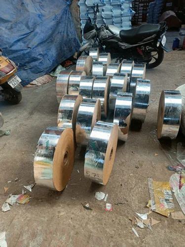 Plain Silver Paper Plates Raw Material Roll 140 At Rs 45 Kg In Agra