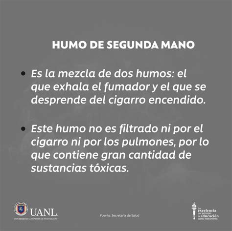 Uanl On Twitter Sab As Que Los Cigarros Producen Tres Tipos De Humo