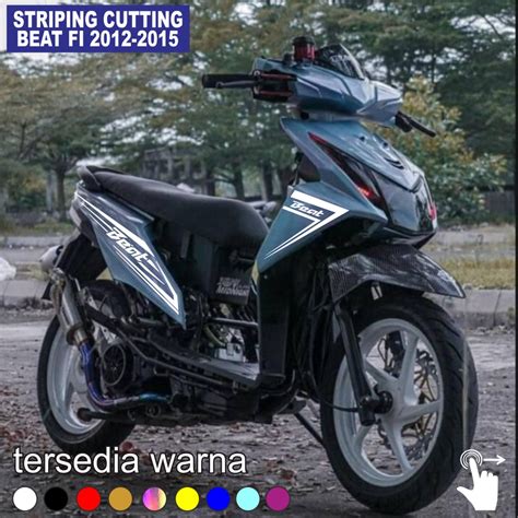 Jual Striping Cutting Honda Beat Fi 2013 2015 Variasi Lis Bodi Design