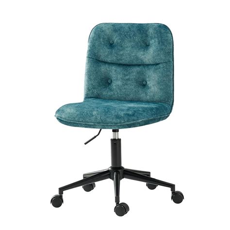 Reviews For Jayden Creation Ludwig Polyester Upholstered Teal Armless