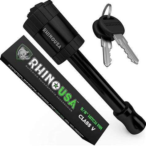 Rhino Usa Trailer Hitch Lock Patented Inch Locking Receiver Pin