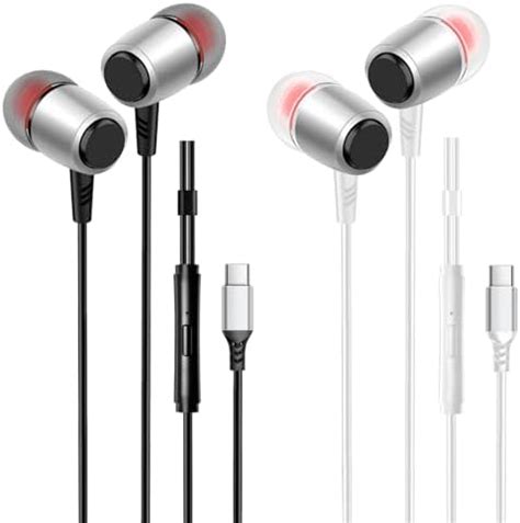 Amazon Vpb Packs Usb C Wired Earbuds With Microphone Type C In