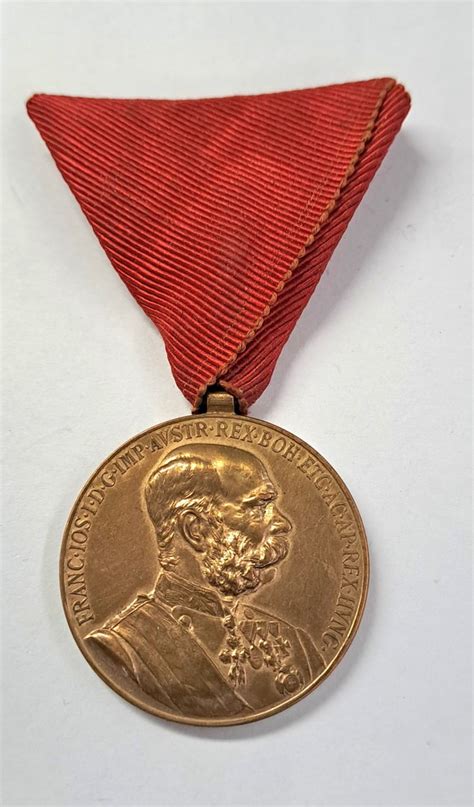 Kaiser Franz Joseph Medaille Signum Memoriae Am Dreiecksband KuK