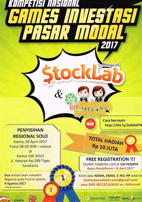 Udb Kompetisi Nasional Games Investasi Pasar Modal Stocklab Tahun