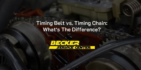 Timing Belt vs. Timing Chain: What’s the Difference? – Becker Service ...