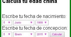 Tabla Maya Calculadora Edad China Tabla China Para Saber Si Tendr
