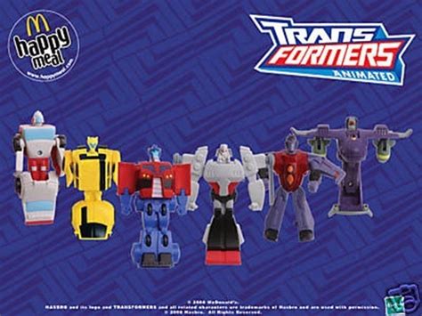 Top Transformers Themed Mcdonald S Happy Meal Fast Food Premiums