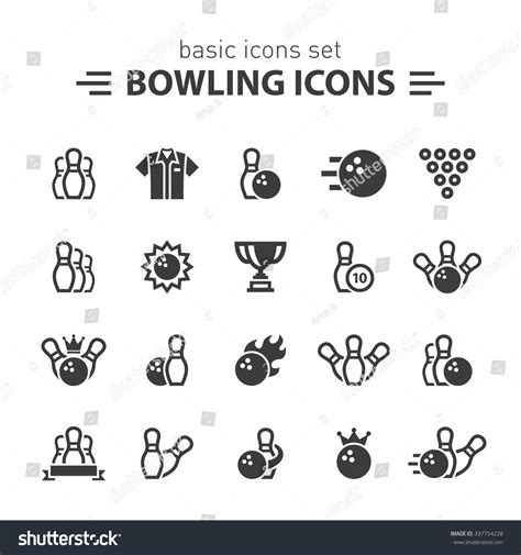 Bowling Icon Over 53898 Royalty Free Licensable Stock Vectors