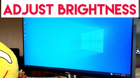 How To Adjust Dell Monitor Brightness Dell Monitor S Hn Youtube