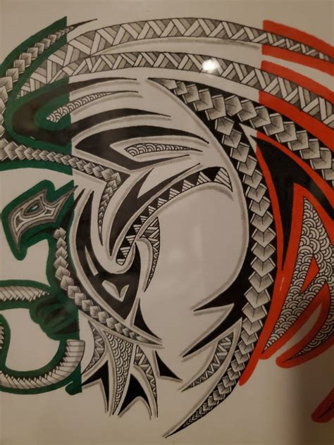 Maori Tribal Mexican Flag Original Etsy