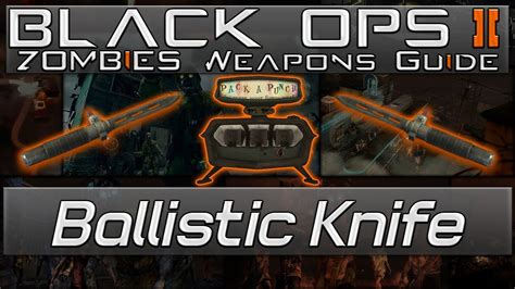 Black Ops 2 Zombies Ballistic Knife Weapons Guide YouTube