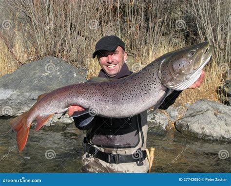 Taimen Fishing In Mongolia Stock Photo - Image: 27742050