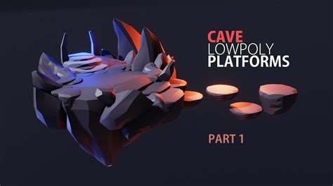 Creating LOWPOLY Cave Assets In Blender Blender Speed Modeling 3d