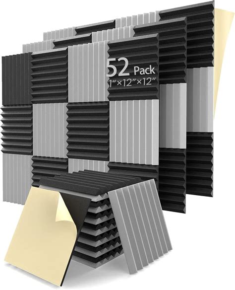 Amazon Siless 24 Pack Acoustic Panels 1 X 12 X 12 Inches