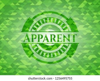 Apparent Realistic Green Mosaic Emblem Stock Vector Royalty Free