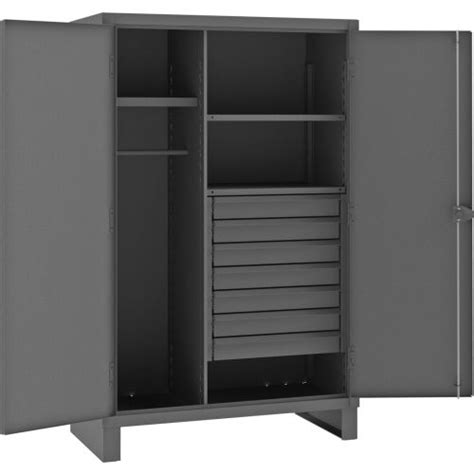 Global Industrial™ Heavy Duty Combination Cabinet 12 Gauge W Drawers 48 W X 24 D X 78 H