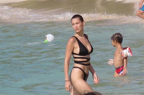 Bella Hadid Exposes Her Bare Butt In Sexy Thong Bikini