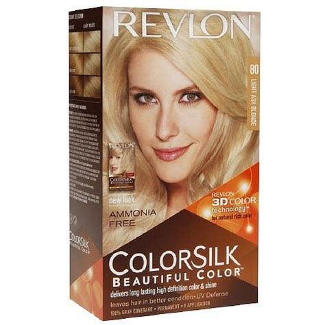 Revlon Colorsilk Ammonia Free Permanent Haircolor Light Ash Blonde 80