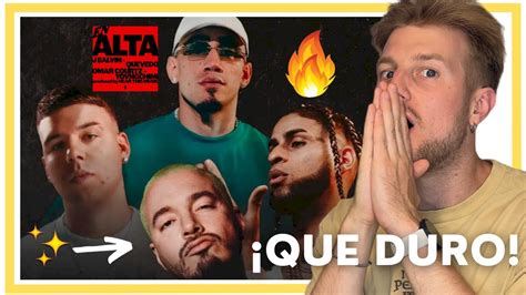 Reacci N J Balvin Quevedo Omar Courtz Yovngchimi En Alta