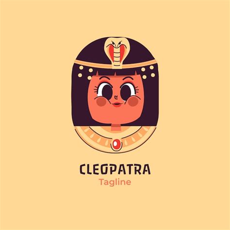 Free Vector Hand Drawn Cleopatra Logo