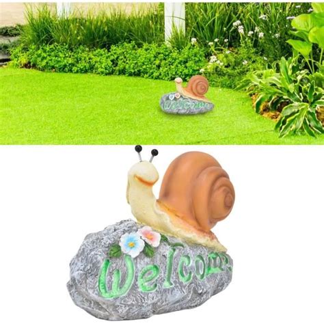 Statue D Escargot Statue De Jardin Figurine D Escargot En R Sine