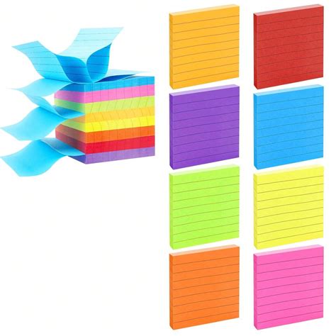 Packs Pop Up Lined Sticky Notes X Self Stick Notes With Lines