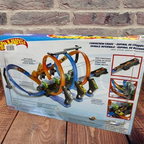 TP MATTEL FTB65 Hot Wheels Corkscrew Crash Track Set Hobbies Toys Toys Games On Carousell