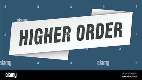 Higher Order Banner Template Higher Order Ribbon Label Sign Stock