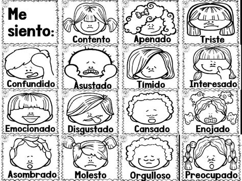 Pin En Educación Socioemocional Imagenes De Emociones Emociones Preescolares Caras Emoción