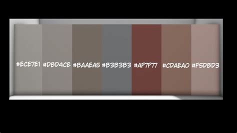 Bloxburg Color Palette 1 Color Palette Palette Color