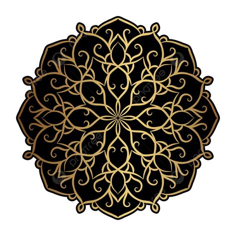 Golden Mandala Ornament Vintage Decoration Vector Vintage Mandala