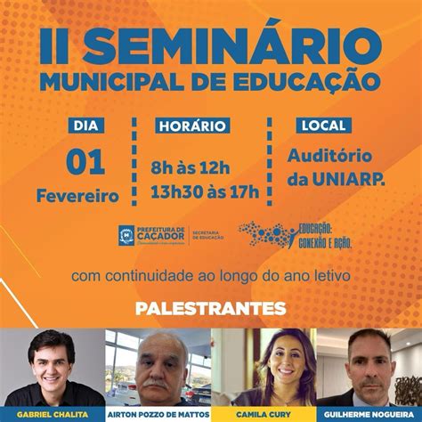 Ano Letivo Prefeitura Realiza Semin Rio Municipal De Educa O Nesta