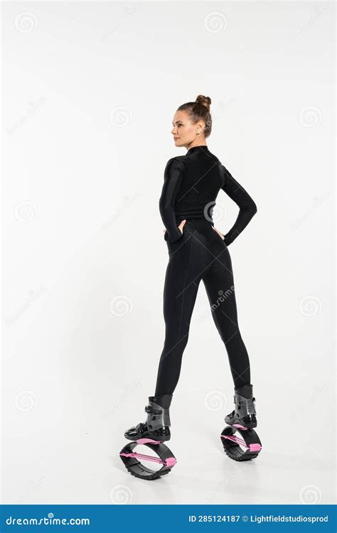 Fitness, Boots for Jumping Woman in Stock Image - Image of active ...