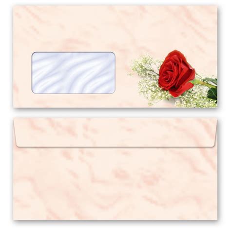 Briefpapier Sets Blumen Blüten Liebe Hochzeit Rote Rose