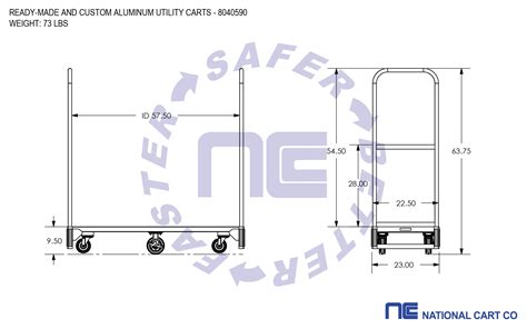 Ready-Made and Custom Aluminum Utility Carts | National Cart