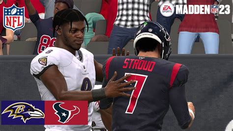 Madden Texans Vs Ravens Full Simulation Madden Updated