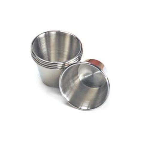 Get Enterprises 4 84111 Mini 4 Oz Stainless Steel Condiment Cup