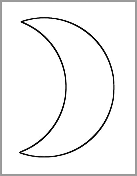 Moon Template Printable