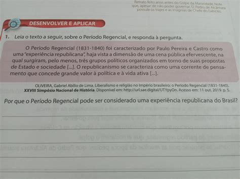 Exercicios Sobre Periodo Regencial