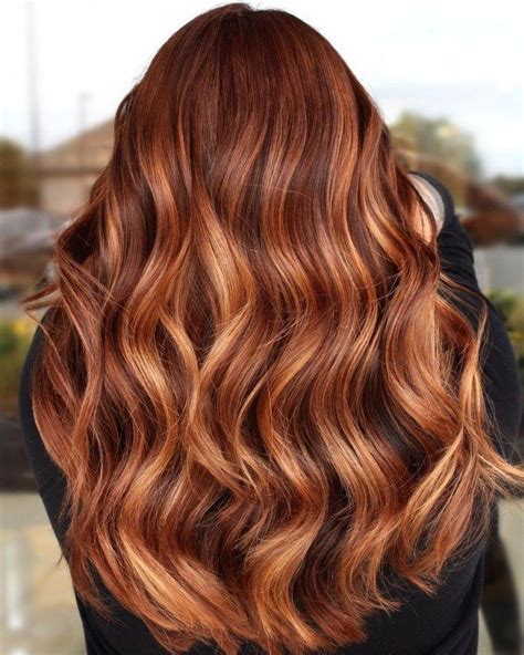 4 Dark Hair With Auburn Balayage Complete Your Rich Dark Auburn Hair With Orangey Highlights