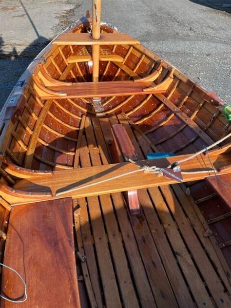 Lugsail Clinker Dinghy Classic Wooden Dinghy For Sale