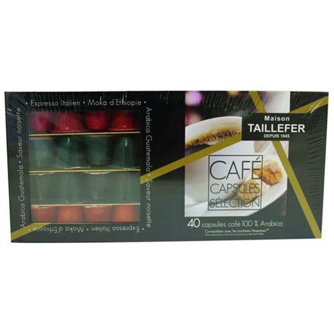 Maison Taillefer Coffret Assortiment De Capsules De Caf Cdiscount